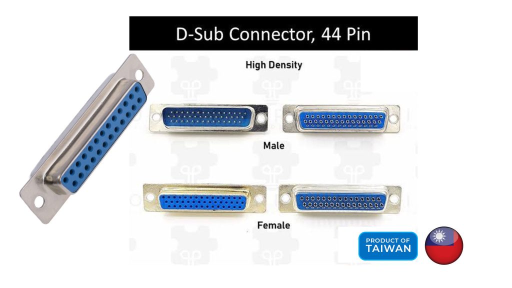 Parallel port connector db9, db15,+db25 db26 db44