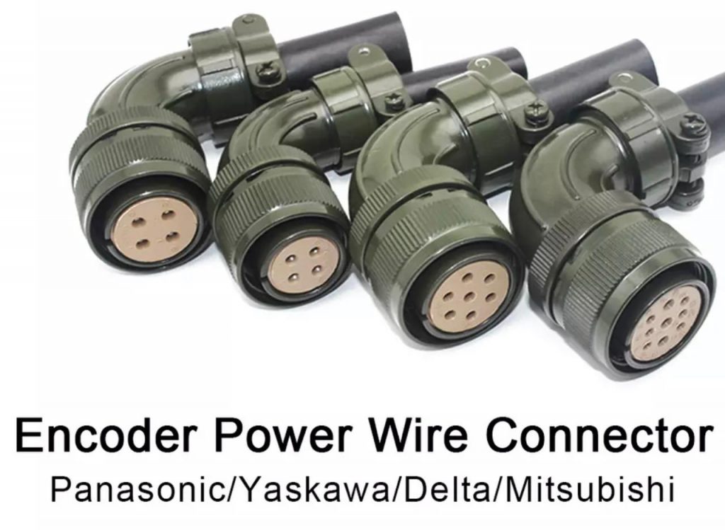 Panasonic Yaskawa Delta Mitsubishi Servo Motor Encoder Power Cable Connector 4 Core 9 Core 17 Core A