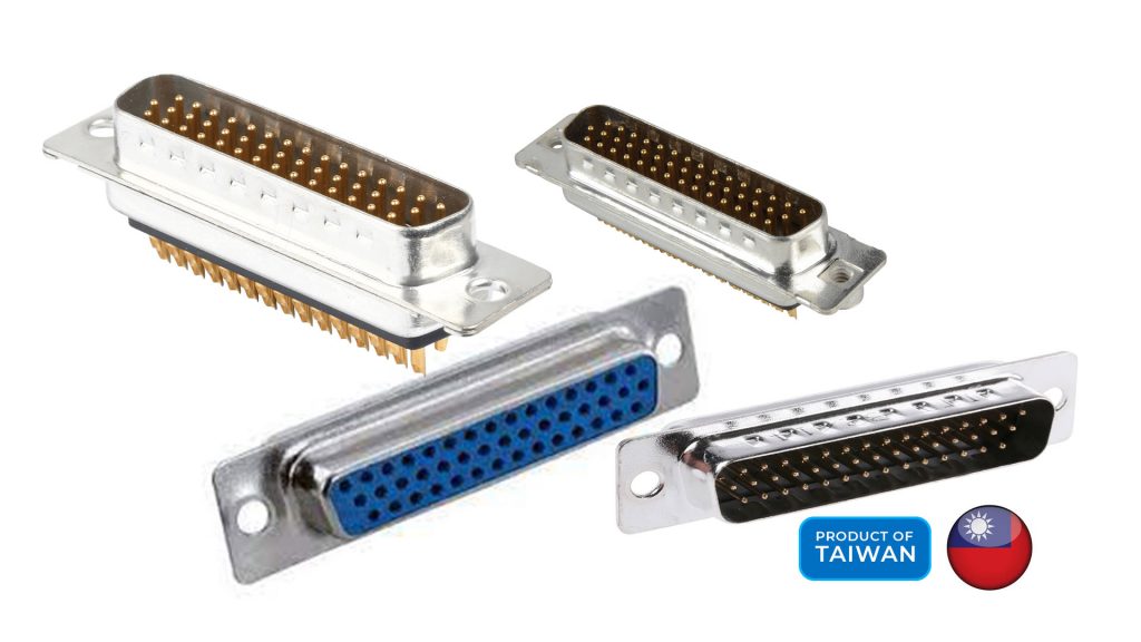 Parallel port connector db9, db15,+db25 db26 db44