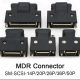 MDR SM-SCSI-connector 14P / 20P / 26P / 36P / 50P SCSI Plug Driver Servo Connector Panasonic Delta Use Connector Mitsubishi Yaskawa