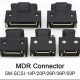 MDR SM-SCSI-connector 14P / 20P / 26P / 36P / 50P SCSI Plug Driver Servo Connector Panasonic Delta Use Connector Mitsubishi Yaskawa