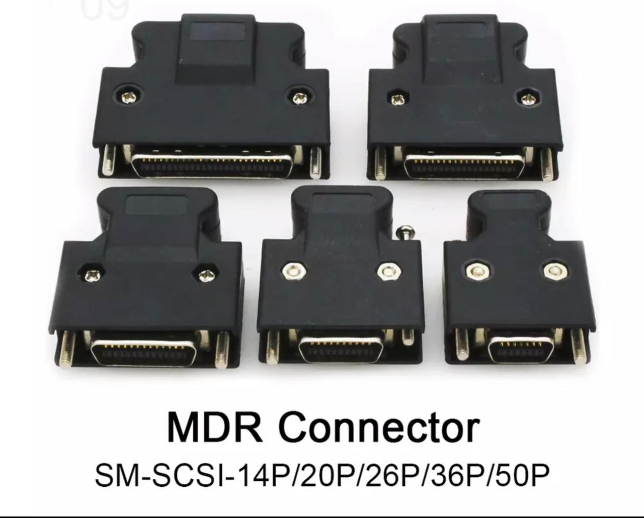 MDR SM-SCSI-connector 14P / 20P / 26P / 36P / 50P SCSI Plug Driver Servo Connector Panasonic Delta Use Connector Mitsubishi Yaskawa