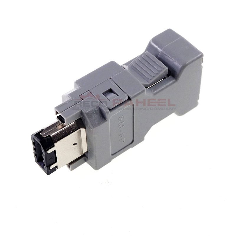 Female Connector 6 Pin firewire IEEE 1394 for Yaskawa for Panasonic Servo Motor Encoder 6 P SM-6E Cross Molex 54280-0609